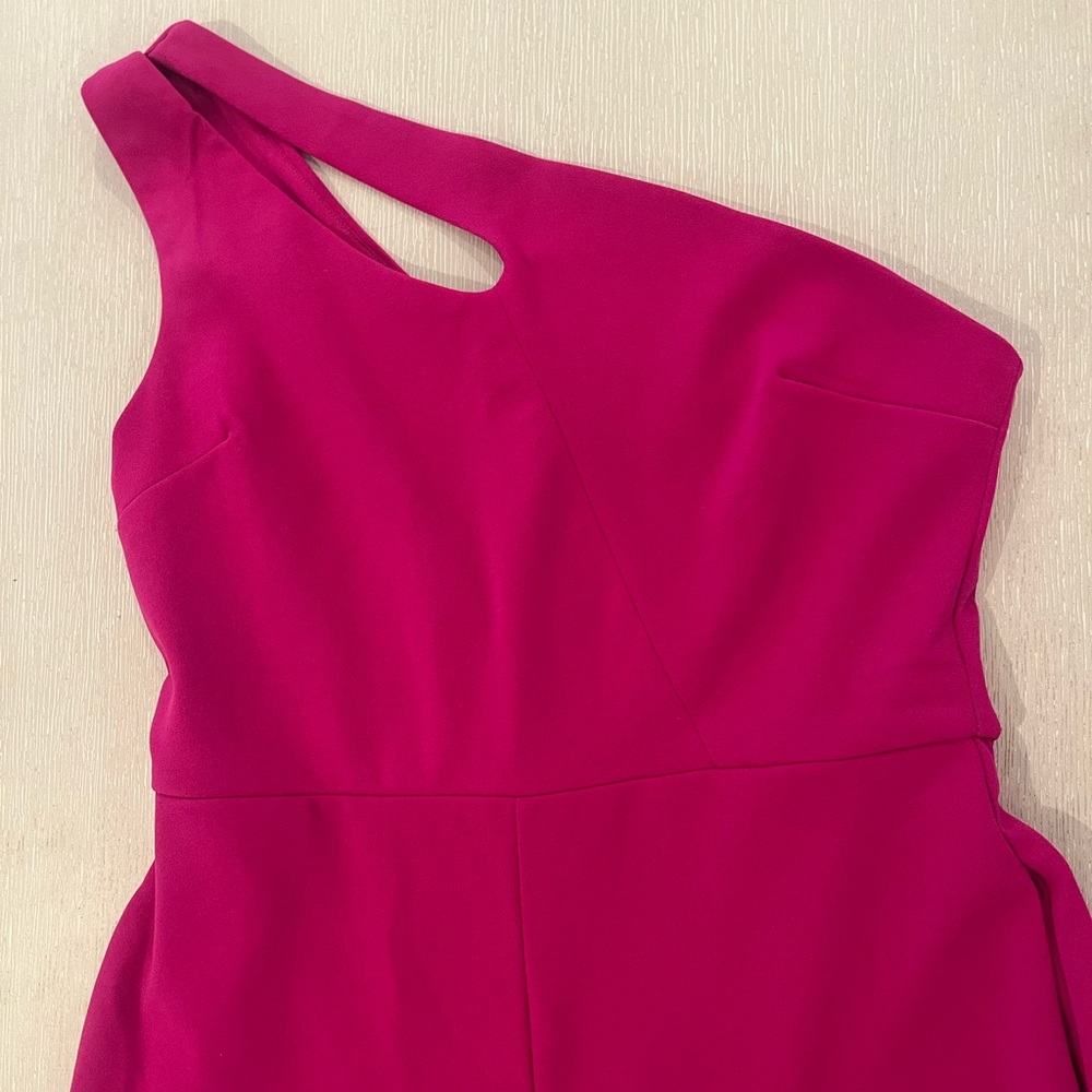 Hot Pink One Shoulder Jumpsuit Large, Party, Vacation, Night Out - Picture 2 of 8